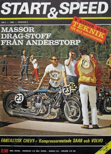 Start & Speed 1969-9 Chevrolet 1957..Dragbike..Dragracing