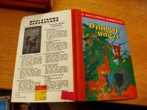 Djungel ungarav Ursula B. Potter. bok. Very Fine plus
