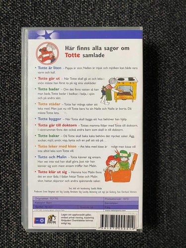 Totte av Gunilla Wolde - VHS
