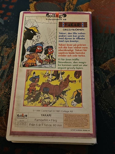 Yakari - Grizzlybjörnen VHS Svenskt Tal