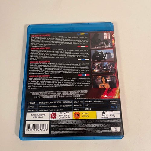 Blu-Ray - Bangkok Dangerous - Nicolas Cage 2007.