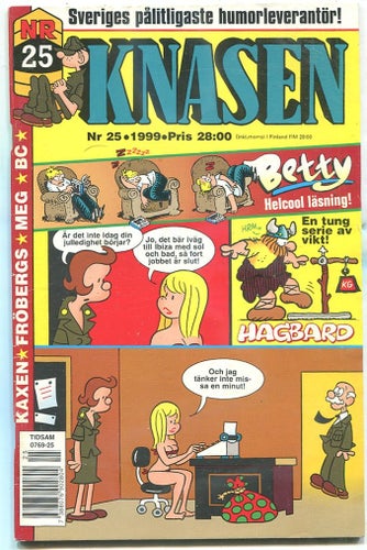 Knasen 1999 nr 25 Hagbard, Kaxen, BC, Fröbergs, Rödöga, Meg