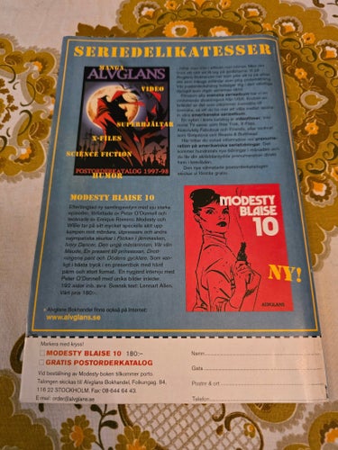 Agent X9 - Largo Winch "Dutch Connection" - Nr 11 1997