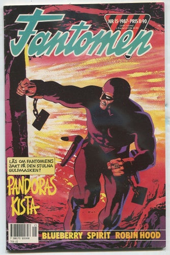 Fantomen 1987 nr 15 med Blueberry, Robin Hood, Spirit