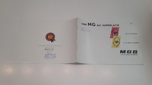 Une MG au superlatif 16 sidor tryckt 1963 text?