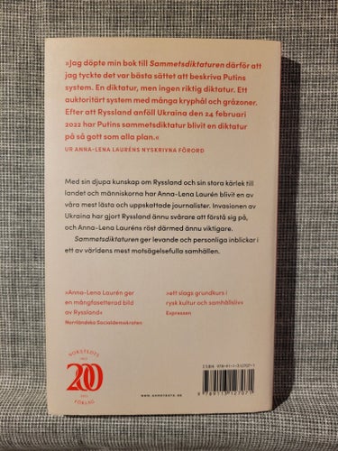 SAMMETSDIKTATUREN av Anna-Lena Laurén (2023)