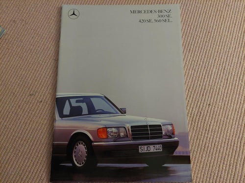 Mercedes Benz S - klass 300SE 420 SE 560 SEL 1989 0888 W126