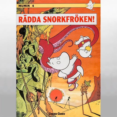 Mumin album nr fyra Rädda Snorkfröken Carlsen år 1984 i skick VF