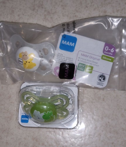 MAM Nappar 0-6 månader, Silikon, 2-pack