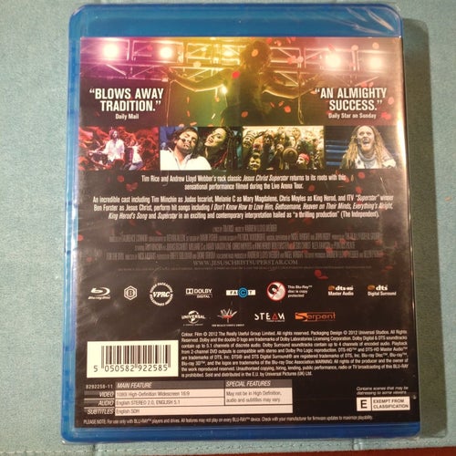 Jesus Christ Superstar Live Arena Tour Blu-ray (Inplastad)