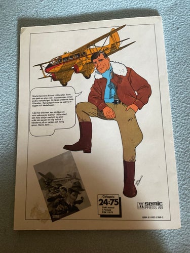 Biggles album 6 Drama i Gibraltar - svenska graphic comic serie seriealbum örn