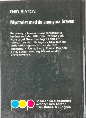 Mysteriet med de anonyma breven av Enid Blyton, 1981