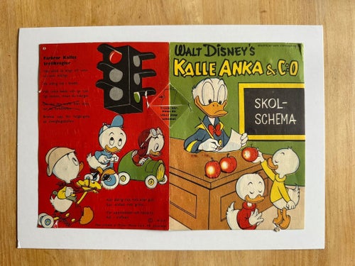 Kalle Anka & C:o Skolschema 1957-18 Bilaga