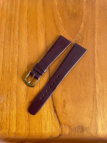 Läderband 20mm Burgundy Vintage