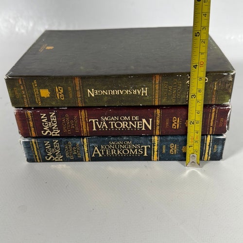 Sagan om Ringen Extended Edition DVD Boxar Trilogi Svensk Text