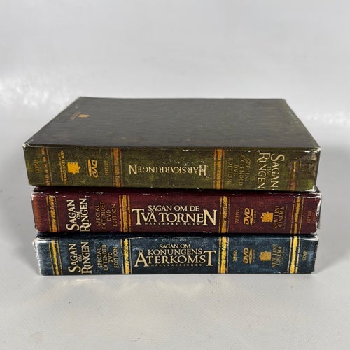 Sagan om Ringen Extended Edition DVD Boxar Trilogi Svensk Text