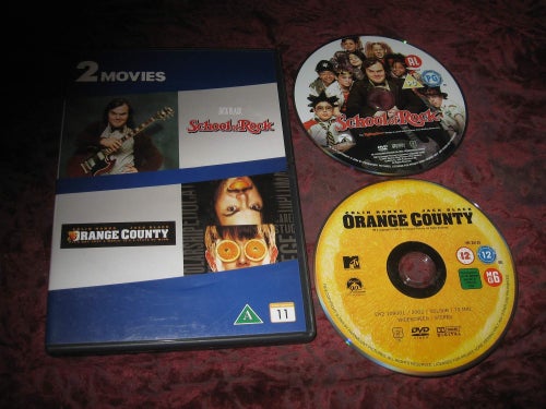 SCHOOL OF ROCK + ORANGE COUNTY (JACK BLACK,MIKE WHITE.COLIN HANKS) 2-DISC DVD