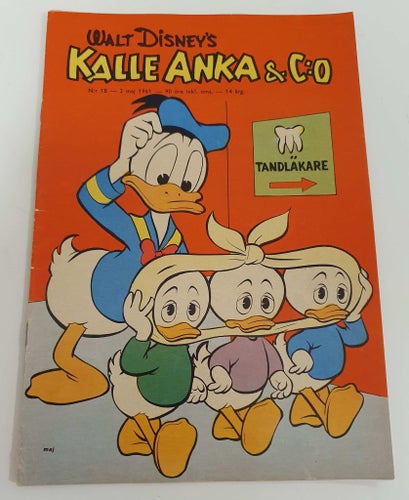Kalle Anka & Co nr 18 1961 / Carl Barks, Jack Bradbury och Tony Strobl / FN