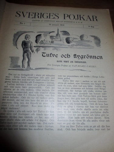 Sveriges pojkar, inbunden tidskrift årgång 1931 odh 1932, scouterna mm
