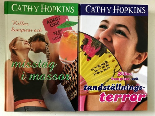 3 böcker KILLAR, KOMPISAR OCH... Cathy Hopkins