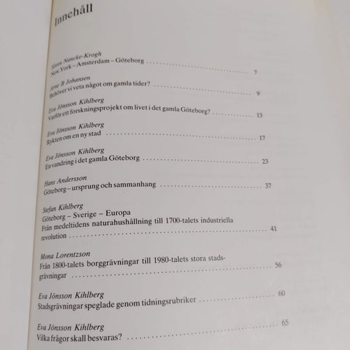Livet i det gamla Göteborg (inb) historia arkeologi