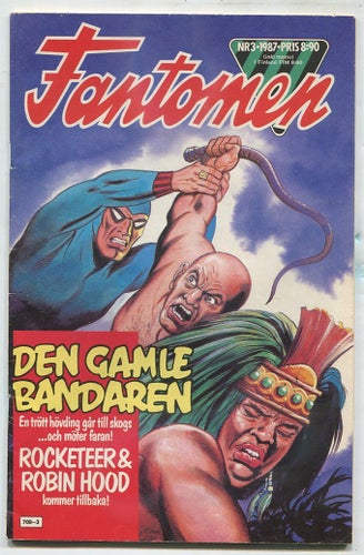 Fantomen 1987 nr 3 med Rocketeer och Robin Hood