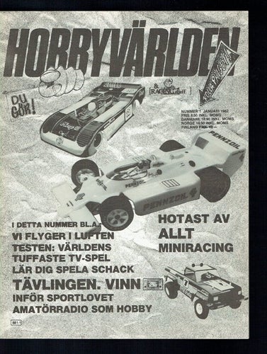 Hobbyvärlden nr 1 jan 82 - 44 nr sidor (Svårfunnen)