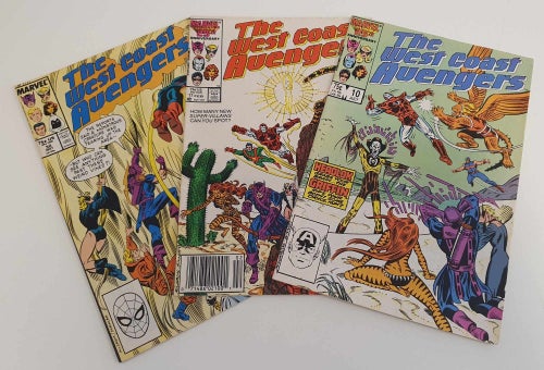 The West Coast Avengers 1986-1988 x 3 / Cirka VF