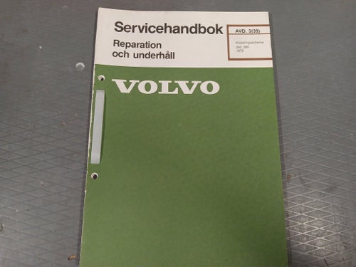 Volvo 240 - "grönt häfte" Kopplingsschema 240/260 1979 (124 s)