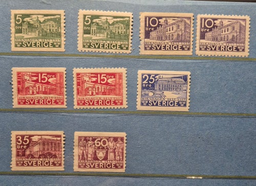 Riksdagen svenska frimärken os