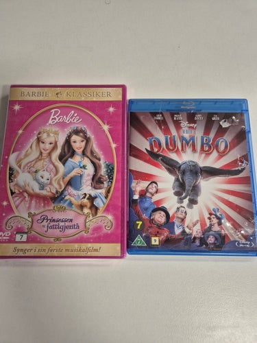 Barbie som Prinsessan och Fattiglappan & Dumbo (Blu-ray)