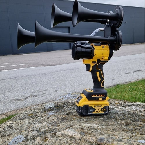18 volts tåghorn för Dewalt-batteri