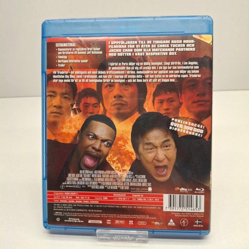 Rush Hour 3 - Chris Tucker - Jackie Chan - Blu-ray film, Svensk text, Fint skick