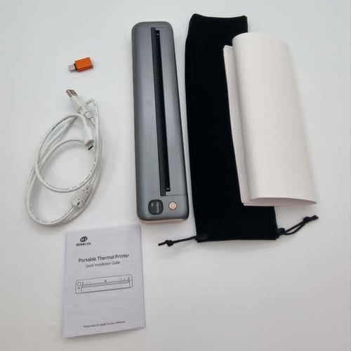 Portabel Termoskrivare A4 Inkless Bluetooth Trådlös USB Resa Hem Kontor Skola