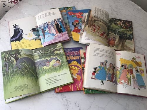 Walt Disney böcker från 1980 talet-8st