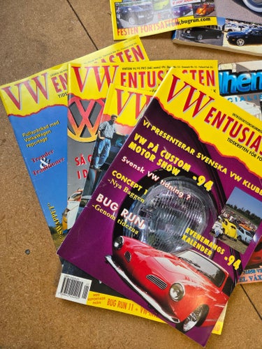 Tidningar och kataloger om Volkswagen