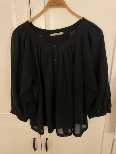 Soul River svart blus, storlek 46- superfint skick