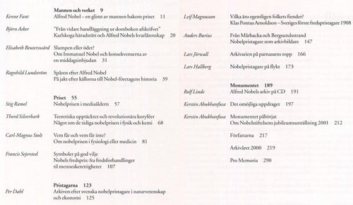 Spåren efter Nobel – om Alfred Nobel och nobelprisen