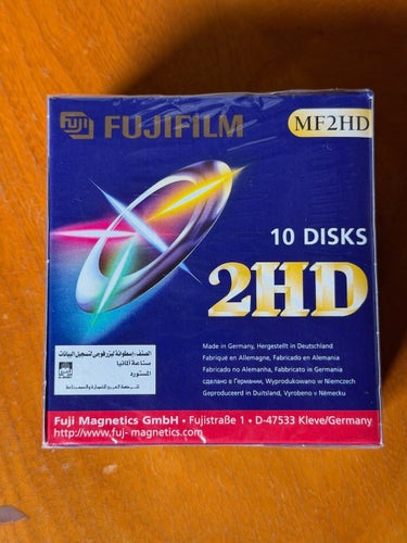 FUJIFILM MF2HD 2HD 1,44 MB disketter, 10-pack