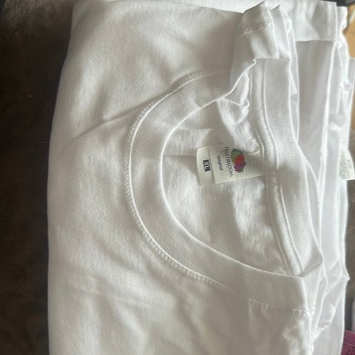 Fruit of the Loom Men T-shirts - XXL 5 pack white