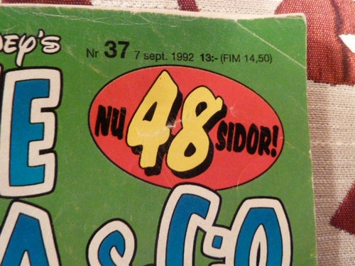 KALLE ANKA & C:O NR37, 1992,
