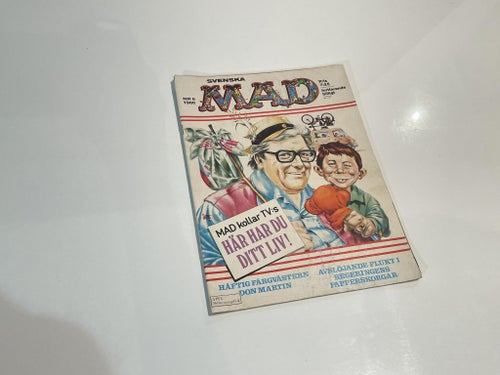 Svenska MAD Nr9 1980 tidning - Här har du ditt liv Vintage 80s comics