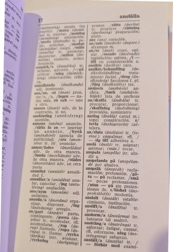 Ordbok / Diccionario Sueco (Svensk-Spansk / Spansk-Svensk)