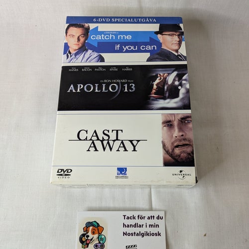 Tom Hanks 6DVD Specialutgåva - Cast away - Apollo 13 - Catch me if you can