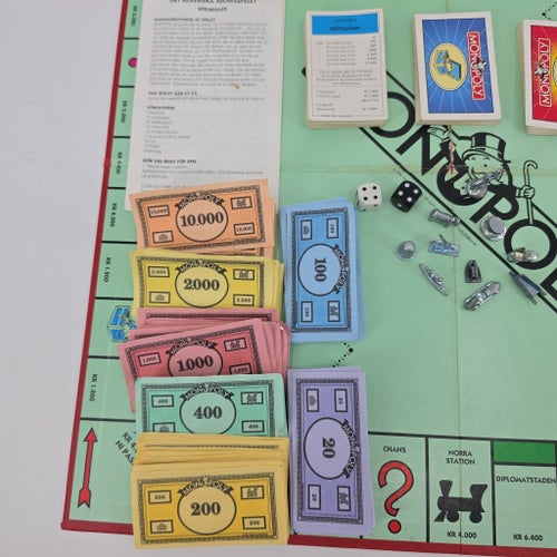 Monopol Det Klassiska Affärsspelet Komplett