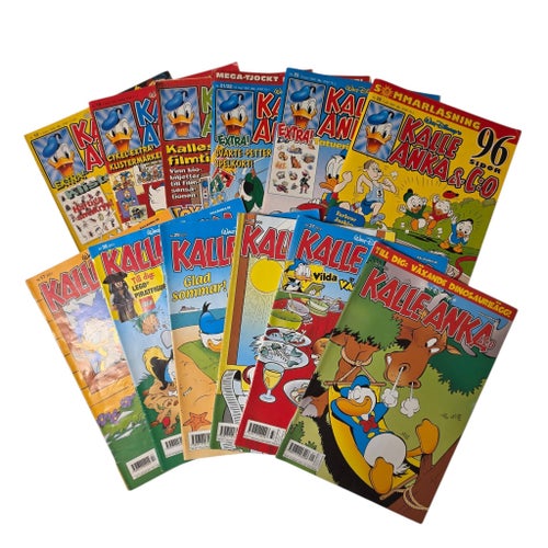 Kalle Anka & Co Serietidningar - 12 st 1996-2012