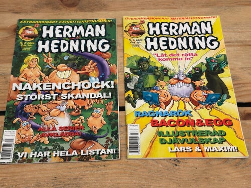 2 x Herman Hedning serietidningar 2009 - 3 och 7 - Bra skick