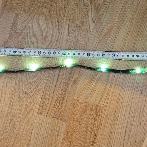 RGB LED-slinga list ca 160 cm med fjärrkontroll (USB) läs text