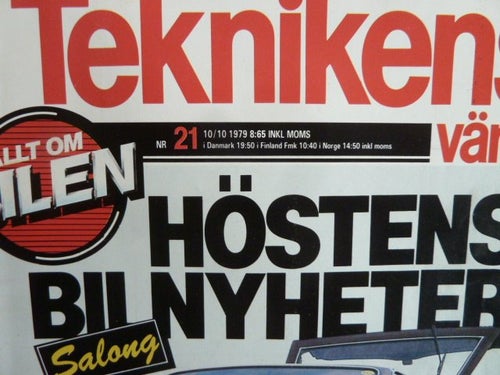 TEKNIKENS VÄRLD, NR21, 1979,