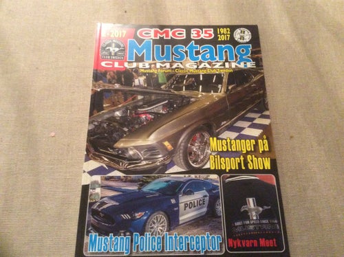 MUSTANG CLUB MAGAZINE Nr 2 2017 Mustang Police Interceptor,Nykvarn meet